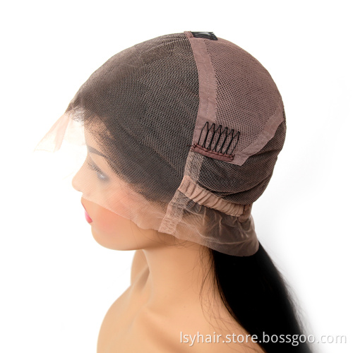 Silky Straight Unprocessed Brazilian Human Hair Full Lace Wig, Buy Human Hair Wigs Online Asian Women  Wigs with Baby hair